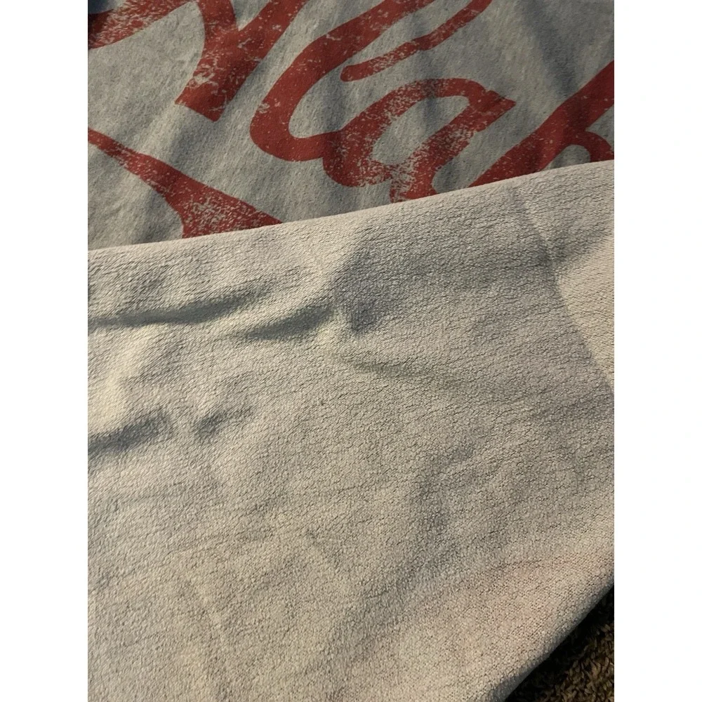 Vtg Alabama Crimson‎ Tide 45 X 60  Plush Throw Blanket Gray/ Red